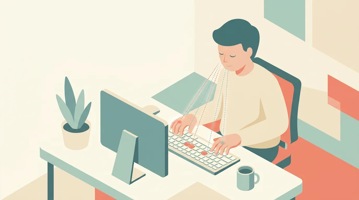 Touch Typing Without Looking at the Keyboard: Why It's Hard
